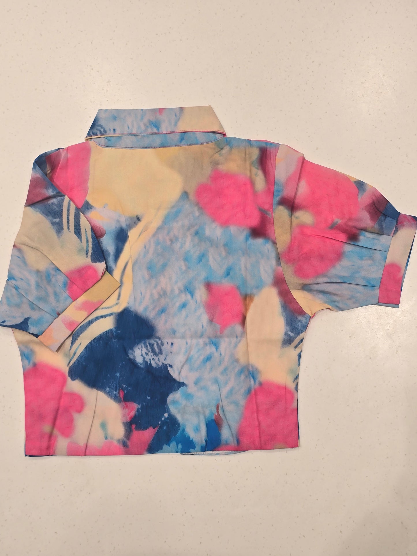 Girl Multi Colour Fancy Chiffon Shirt