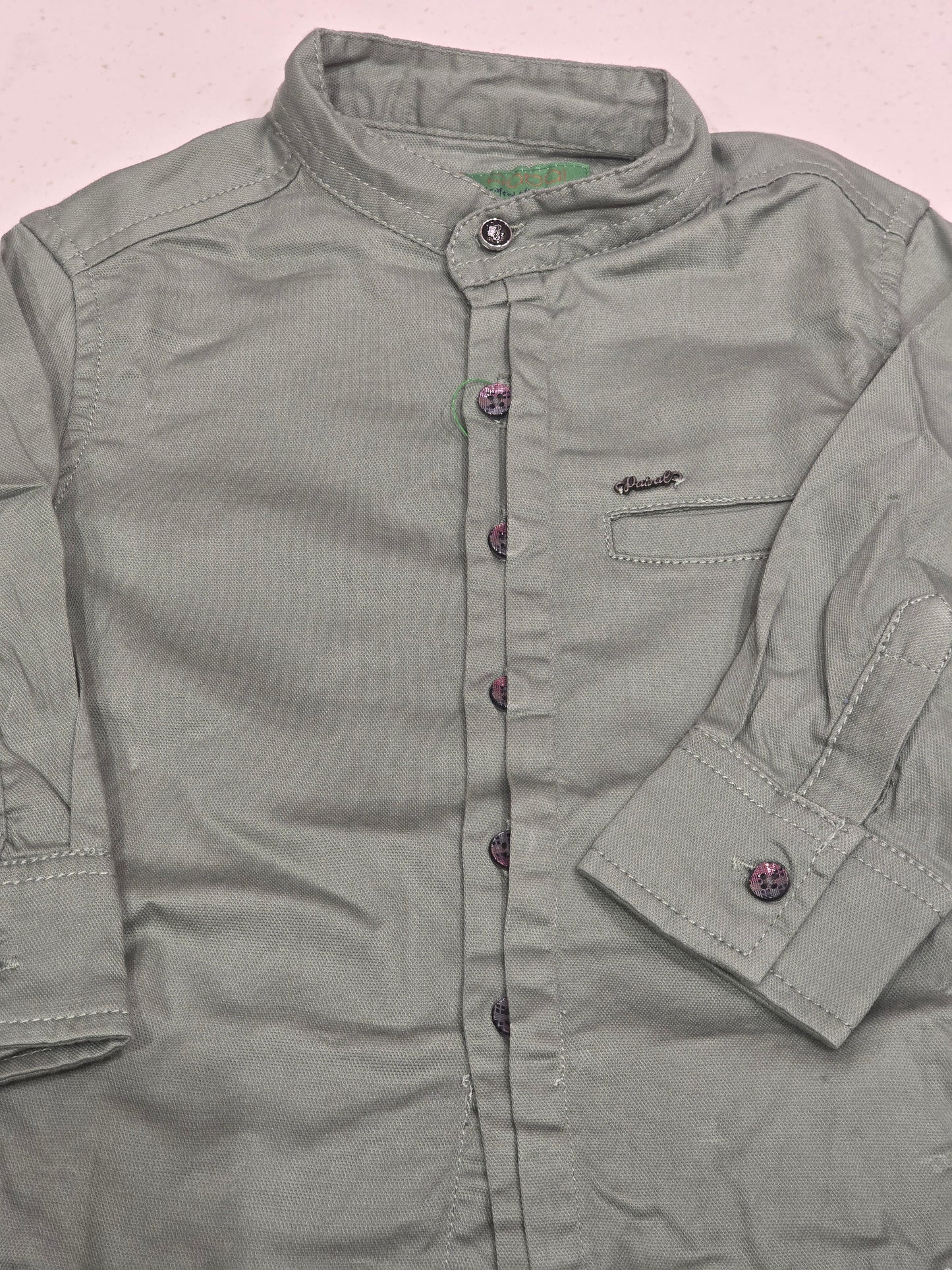 Lycra Material gray color shirt for boy with full sleeves