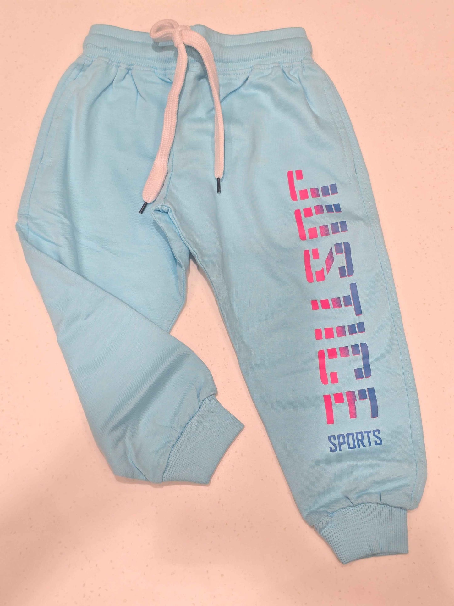 Cotton material sky blue color daily wear for girl