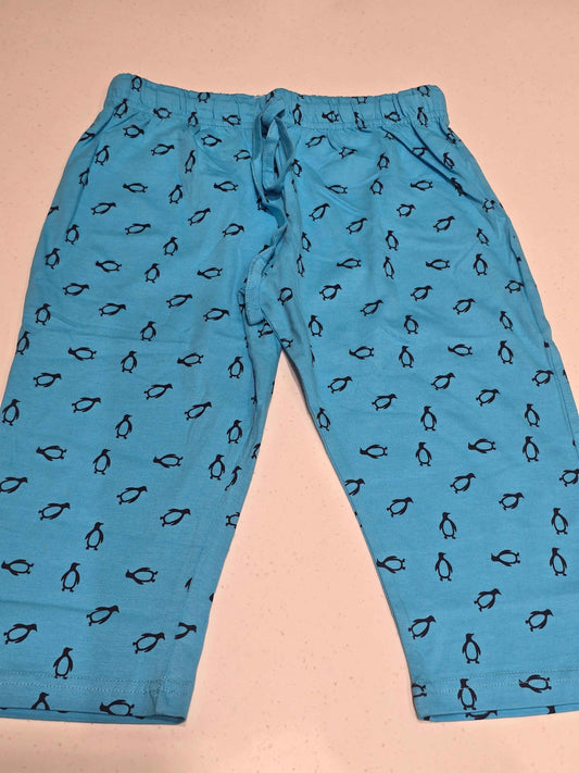 light blue pajama or lounge pants