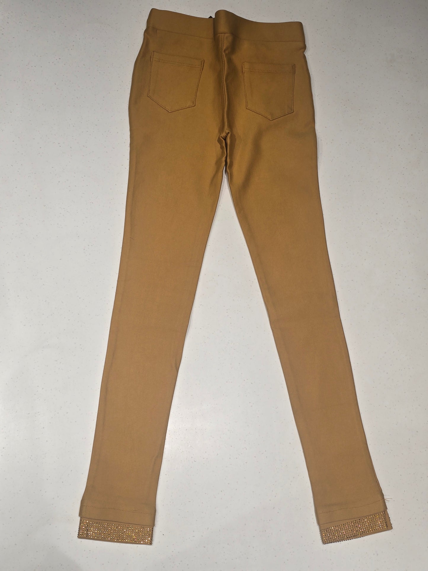 Mustard Stretchable Pants for Girls