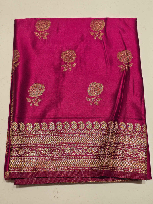 Soft Silk Dupatta with Floral Butta