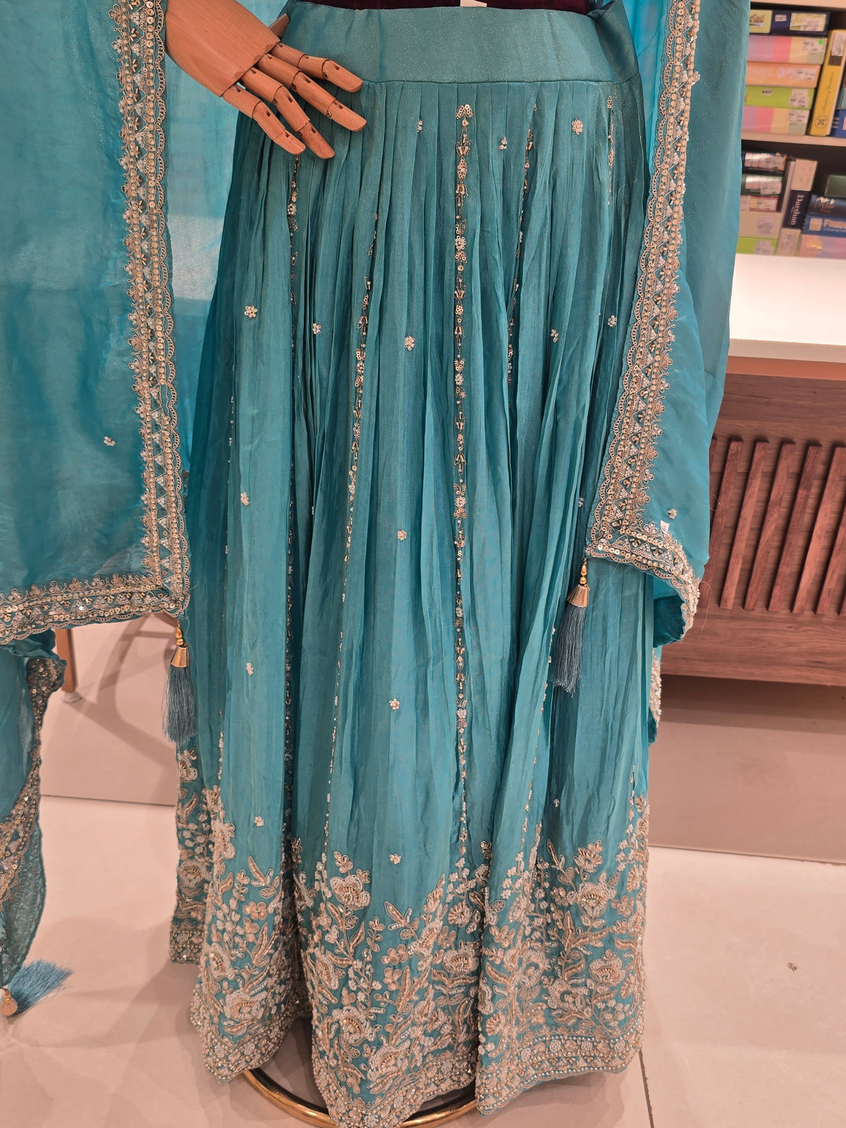turquoise blue lehenga choli,