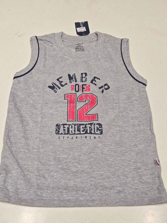 Boys Cotton Sleeveless T-Shirt