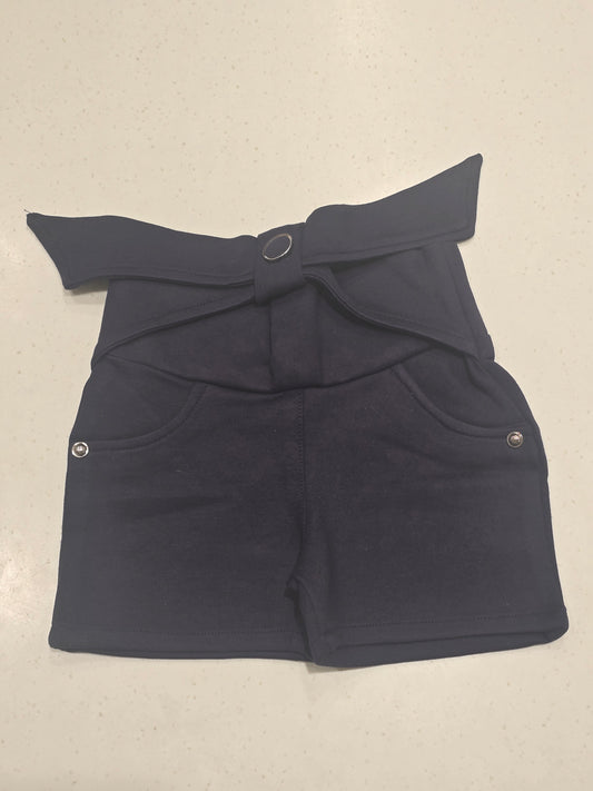 Baby Girls Lycra Cotton Bow Tie Shorts