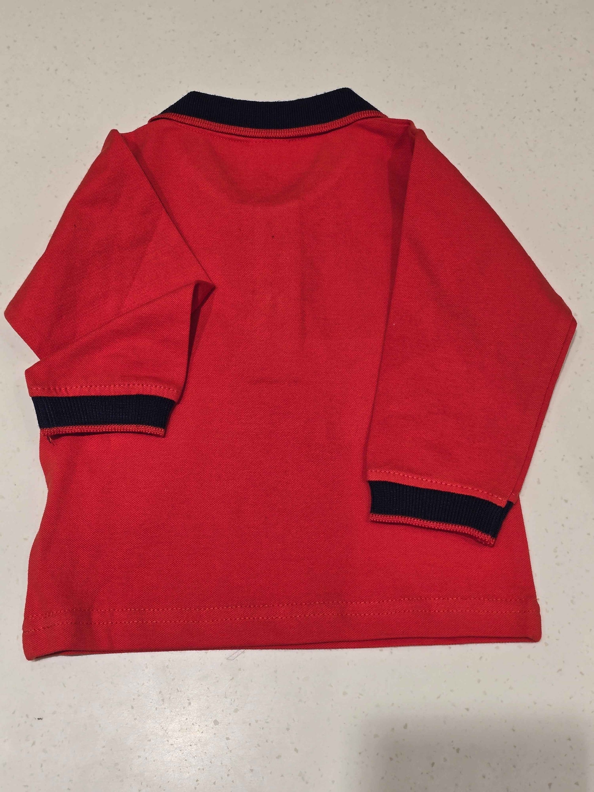 Cotton material red colour tshirt with full sleeves