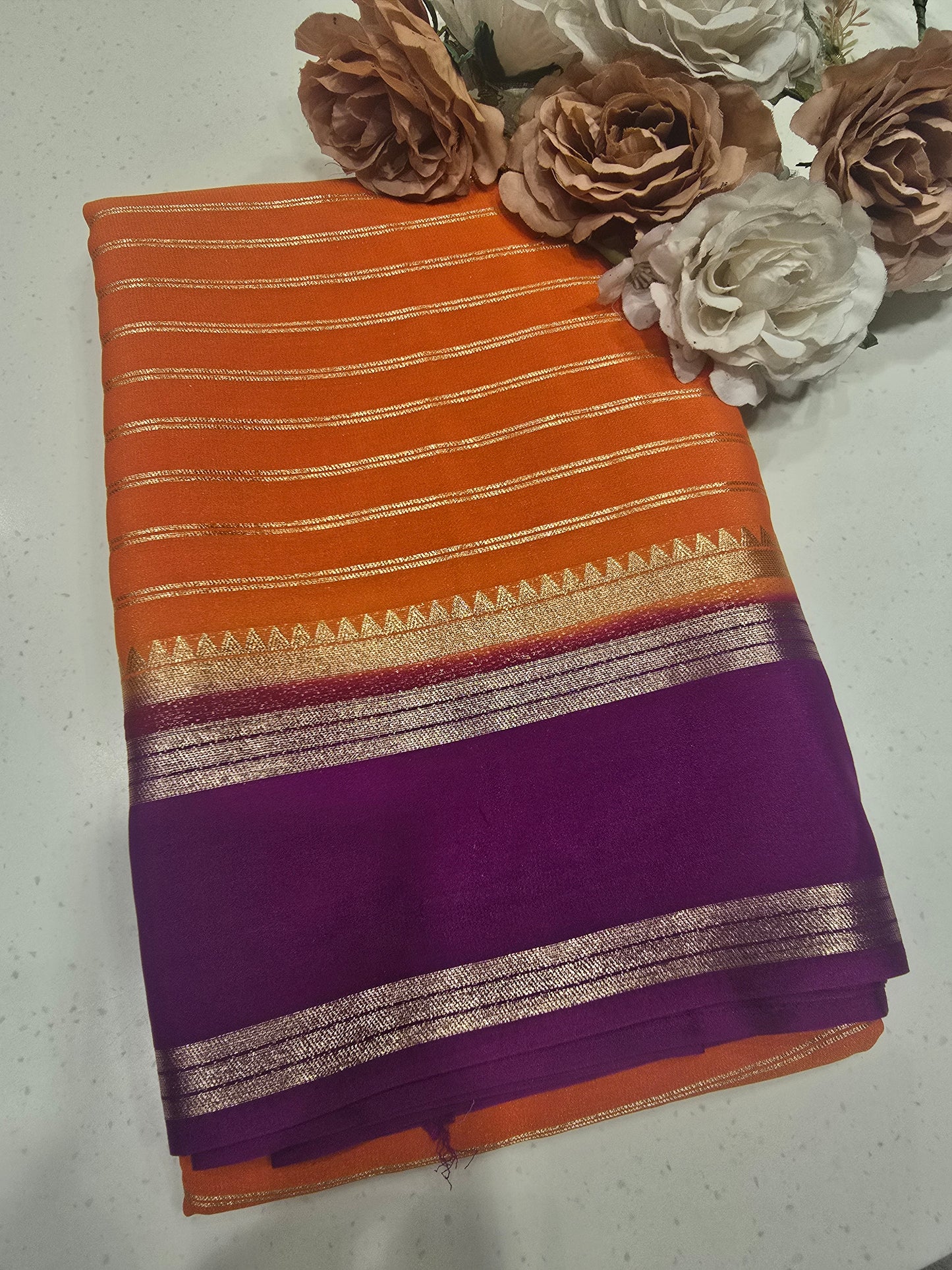 Graceful Semi Crepe Silk Saree with Zari Bentex Border | Elegant Festival & Daily Wear Saree for Women