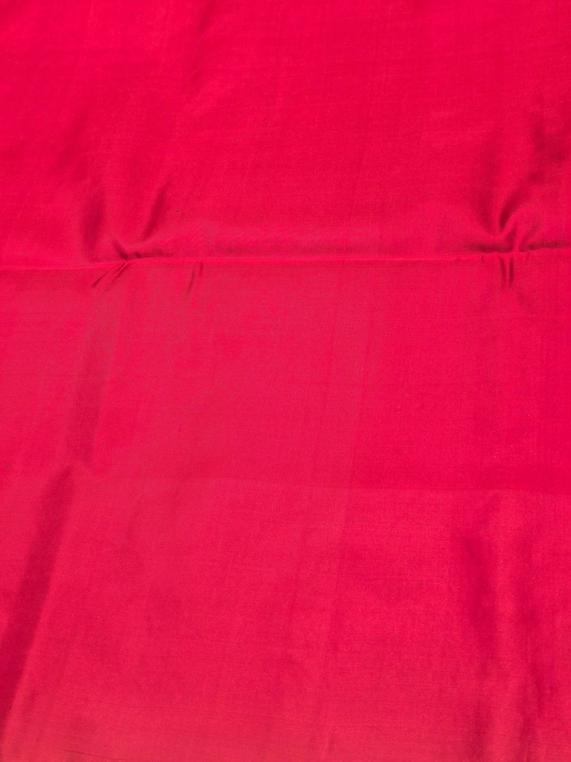 Pure softsilk peacock with pink colour saree and traditional border