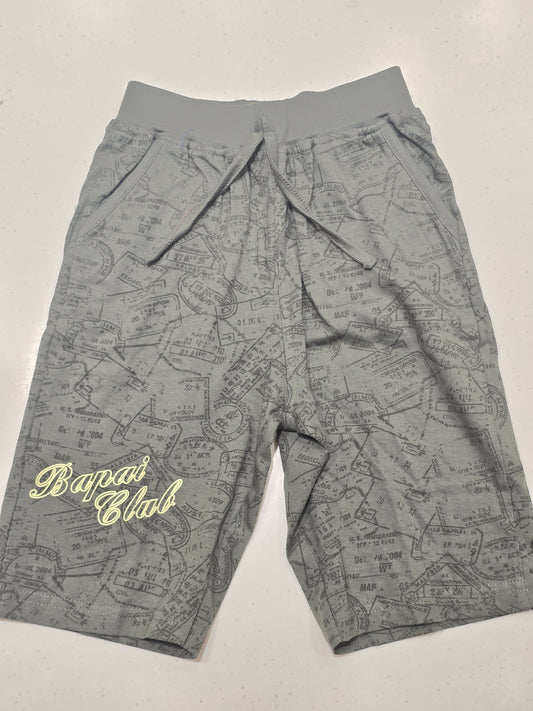Gray Cotton Shorts for Boys