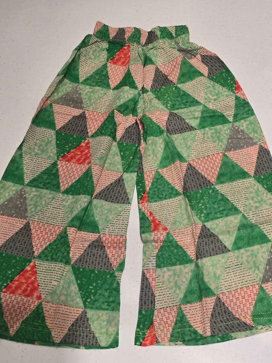 Girls Multi Colour Printed Cotton Palazzo Pant