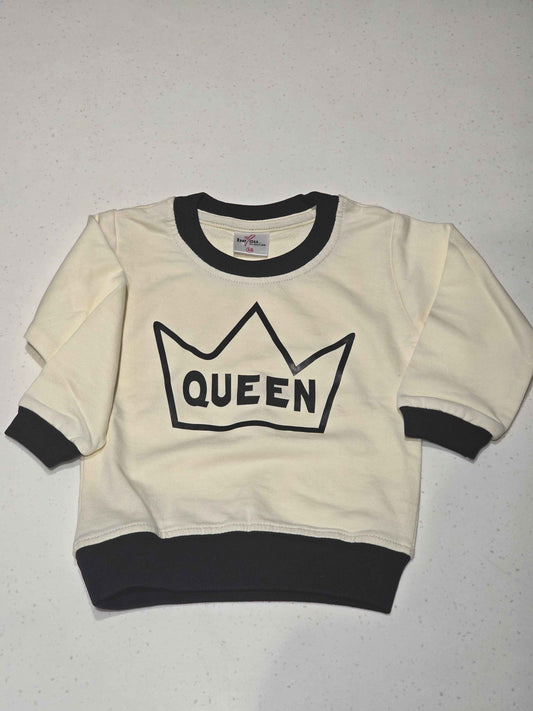 Cotton material t-shirt for little girls with full sleeves