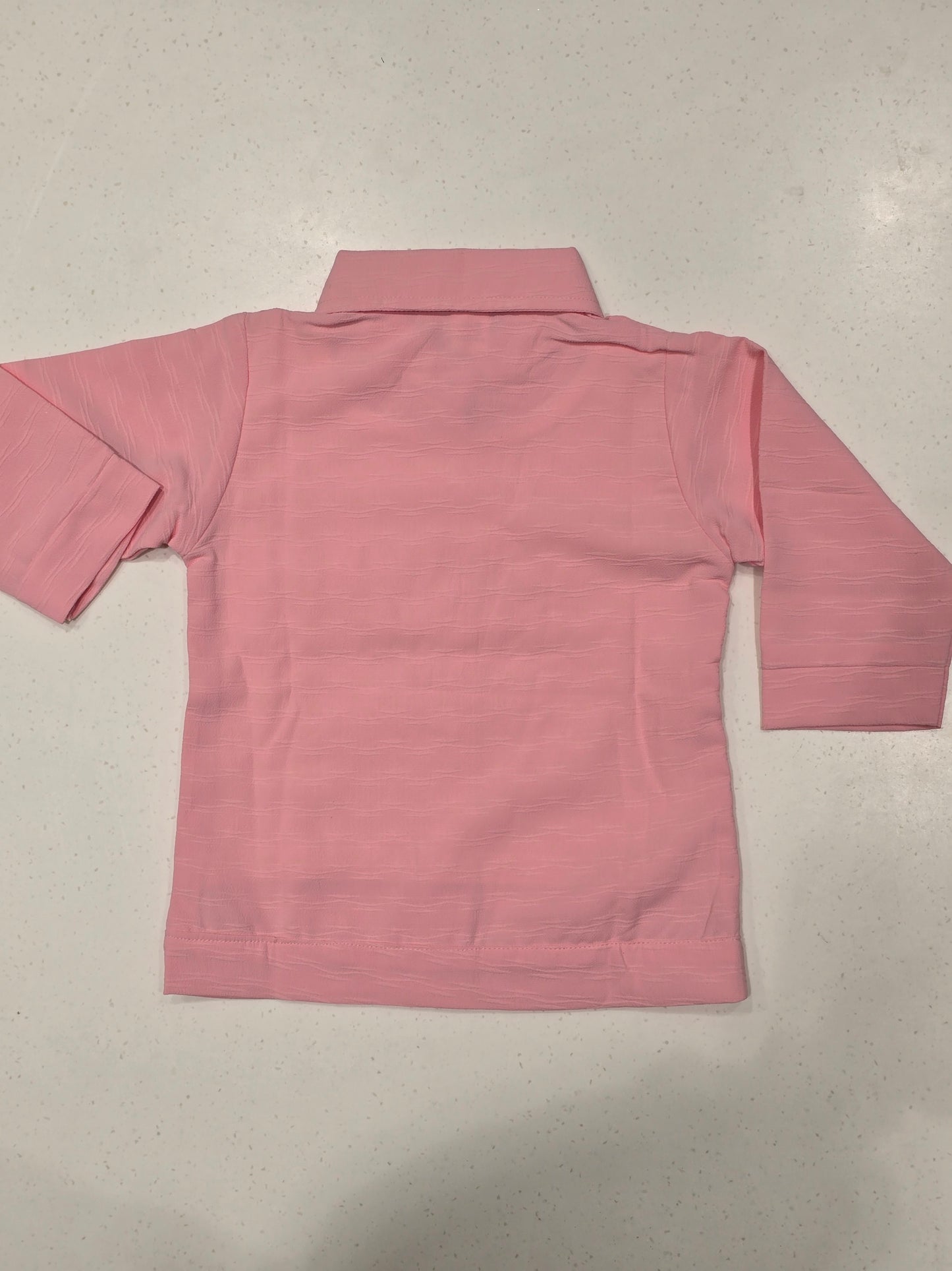 Girls Peach Chiffon Layered T Shirt Top
