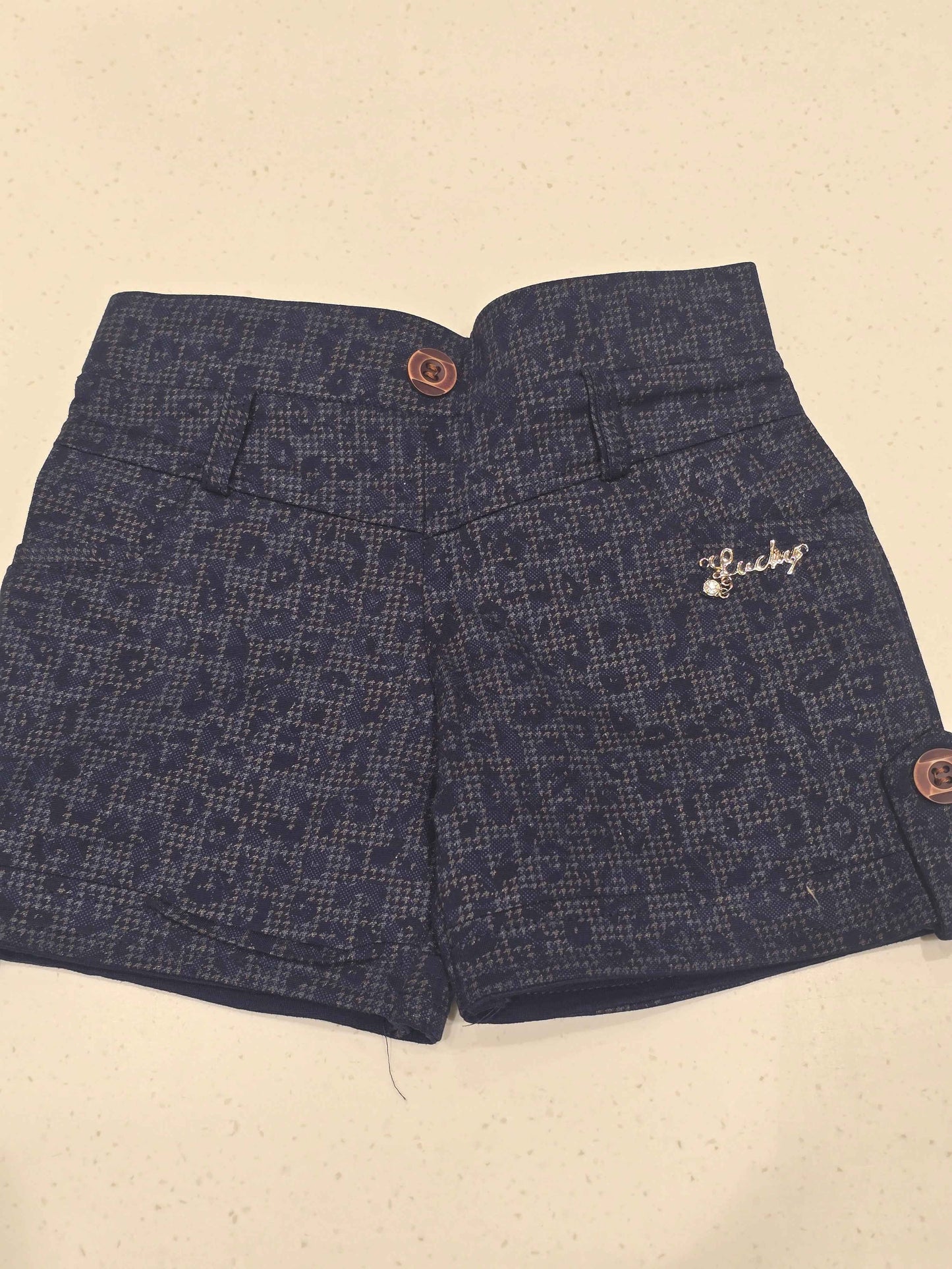 Girls Printed Hosiery Shorts