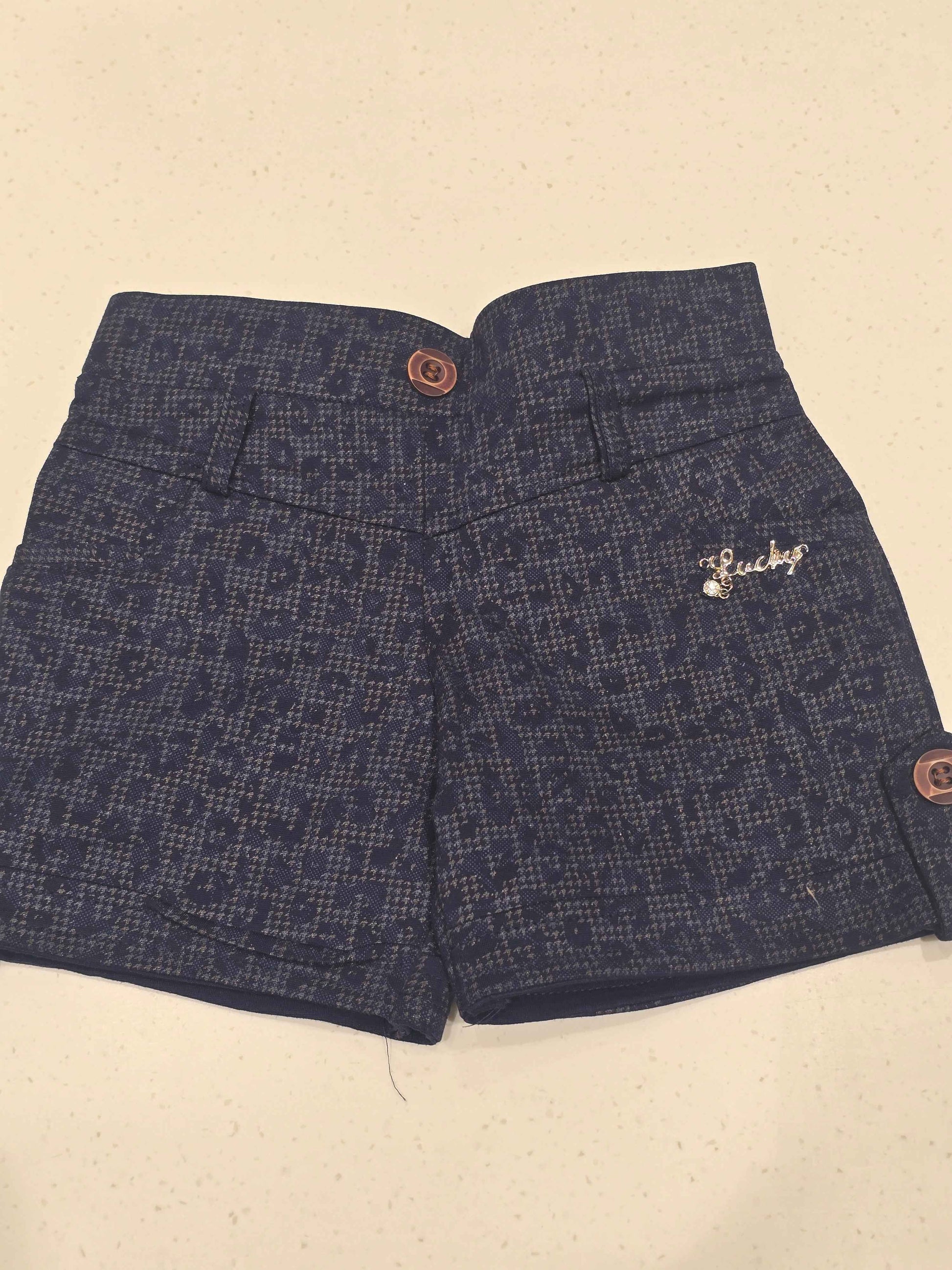 Girls Printed Hosiery Shorts