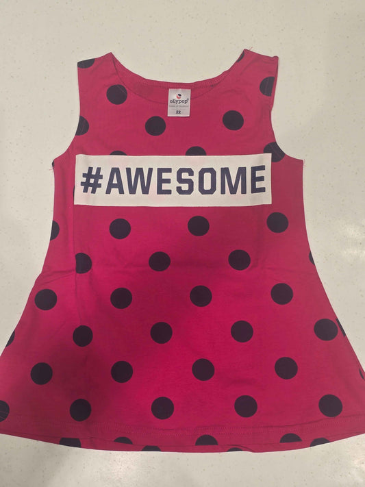 Girls Cotton Polka Dot Full Sleeve Top