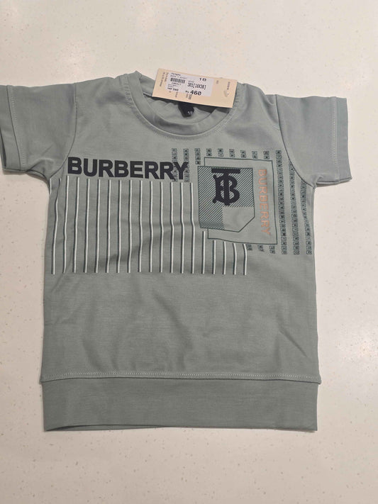 Boys Pista Green Stretchable Printed T Shirt
