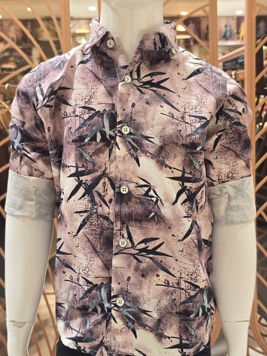 Multicolour Cotton Printed Shirt for Boys
