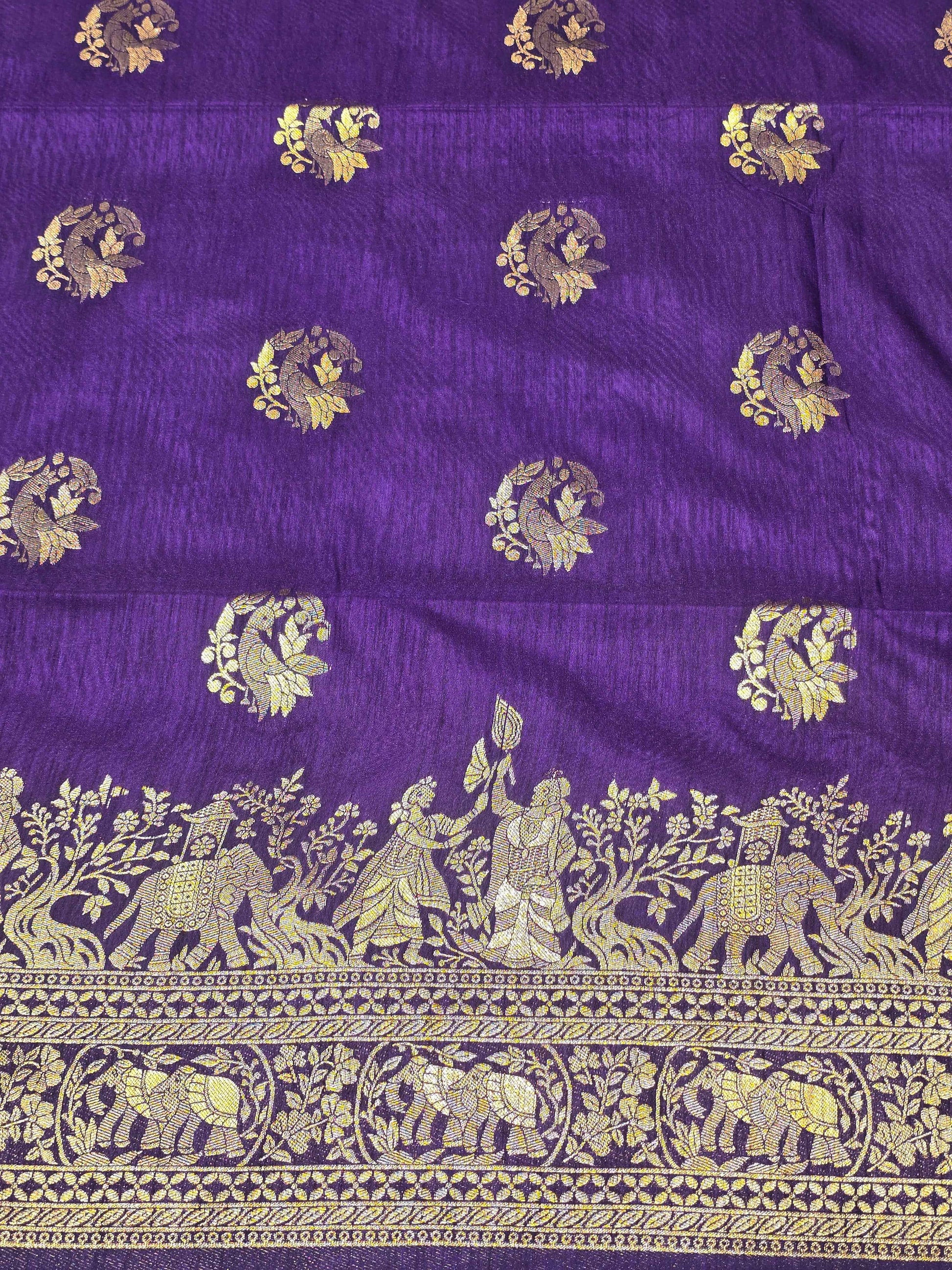 Women Multi Colour Semi Banarasi Silk Saree