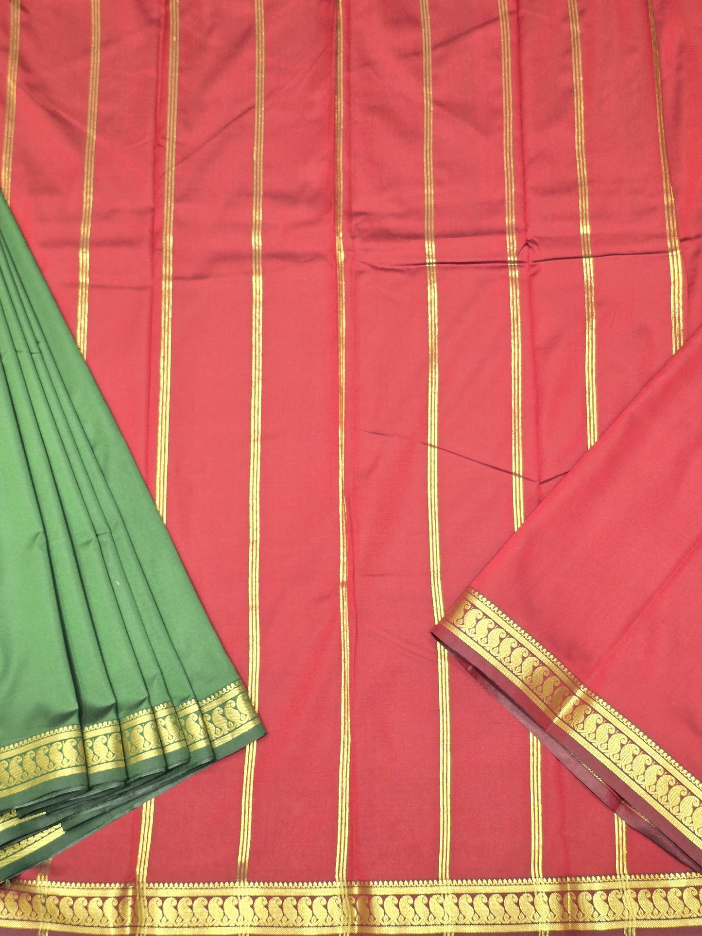 Semi Mix Saree with Mango Border