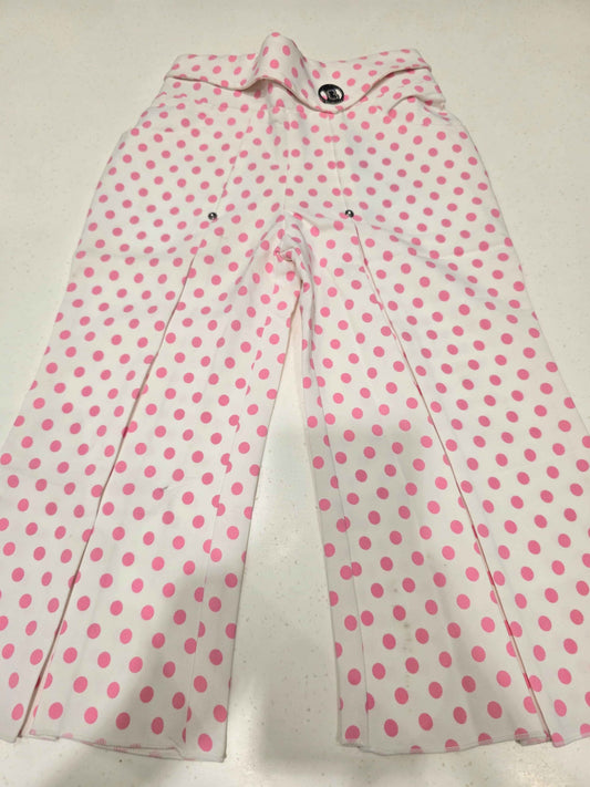 Printed Cotton material white with baby girl capri