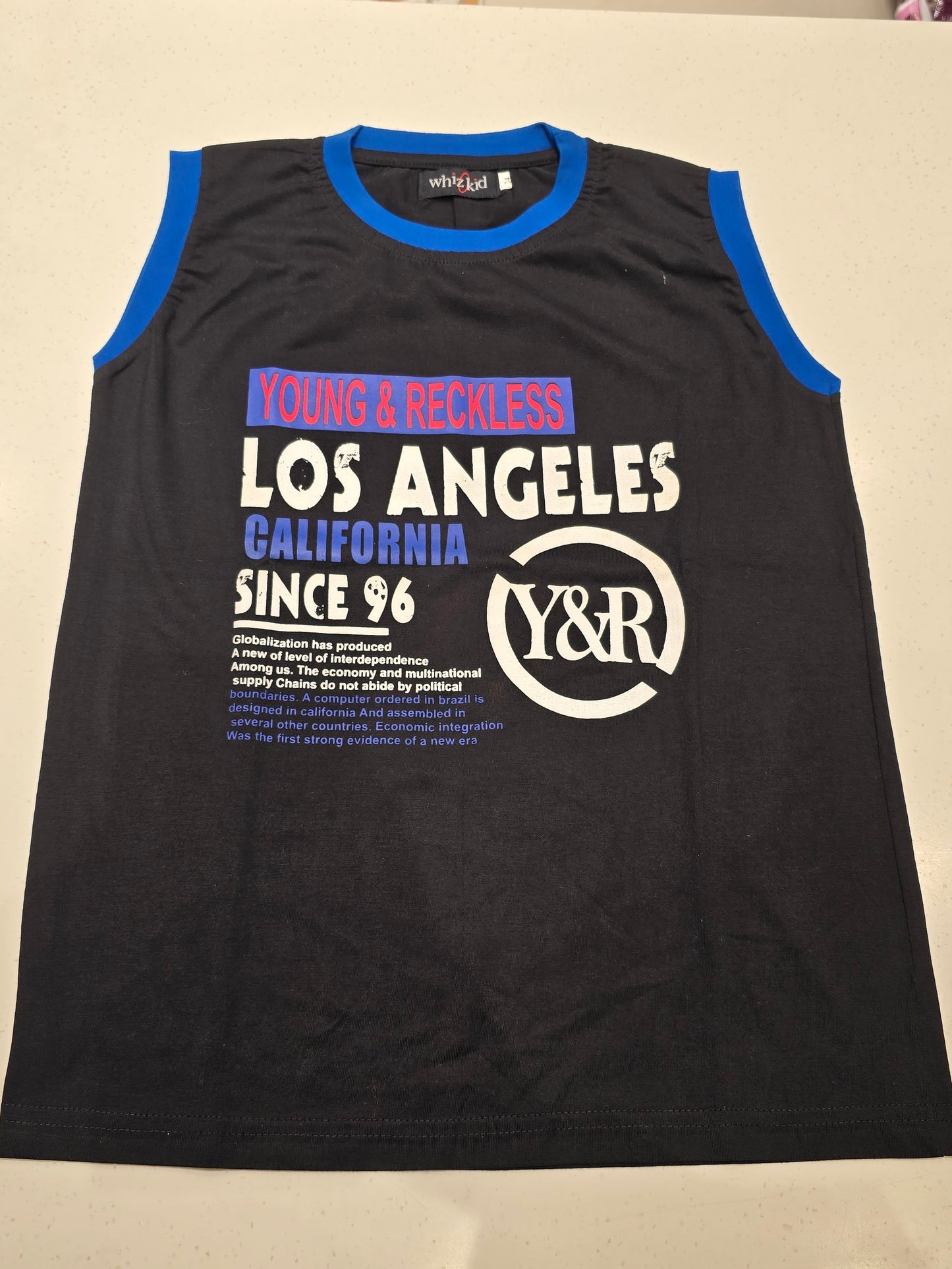 sleeveless basketball jersey tank top from the brand Young