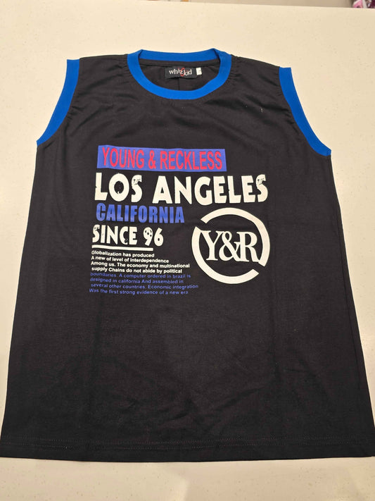 sleeveless basketball jersey tank top from the brand Young