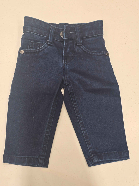 Denim material blue color jeans for baby girl
