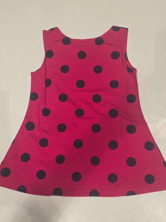 Girls Cotton Polka Dot Full Sleeve Top
