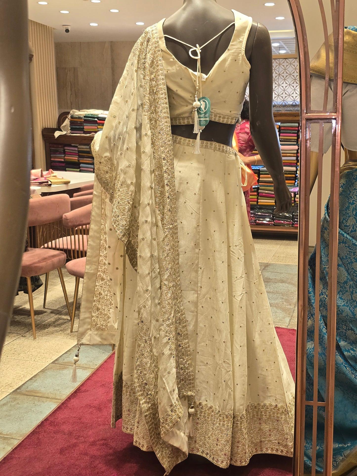 Georgette Lehenga Set with zari embroidery