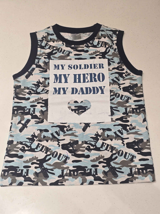 Boys Cotton Printed Sleeveless T-Shirt
