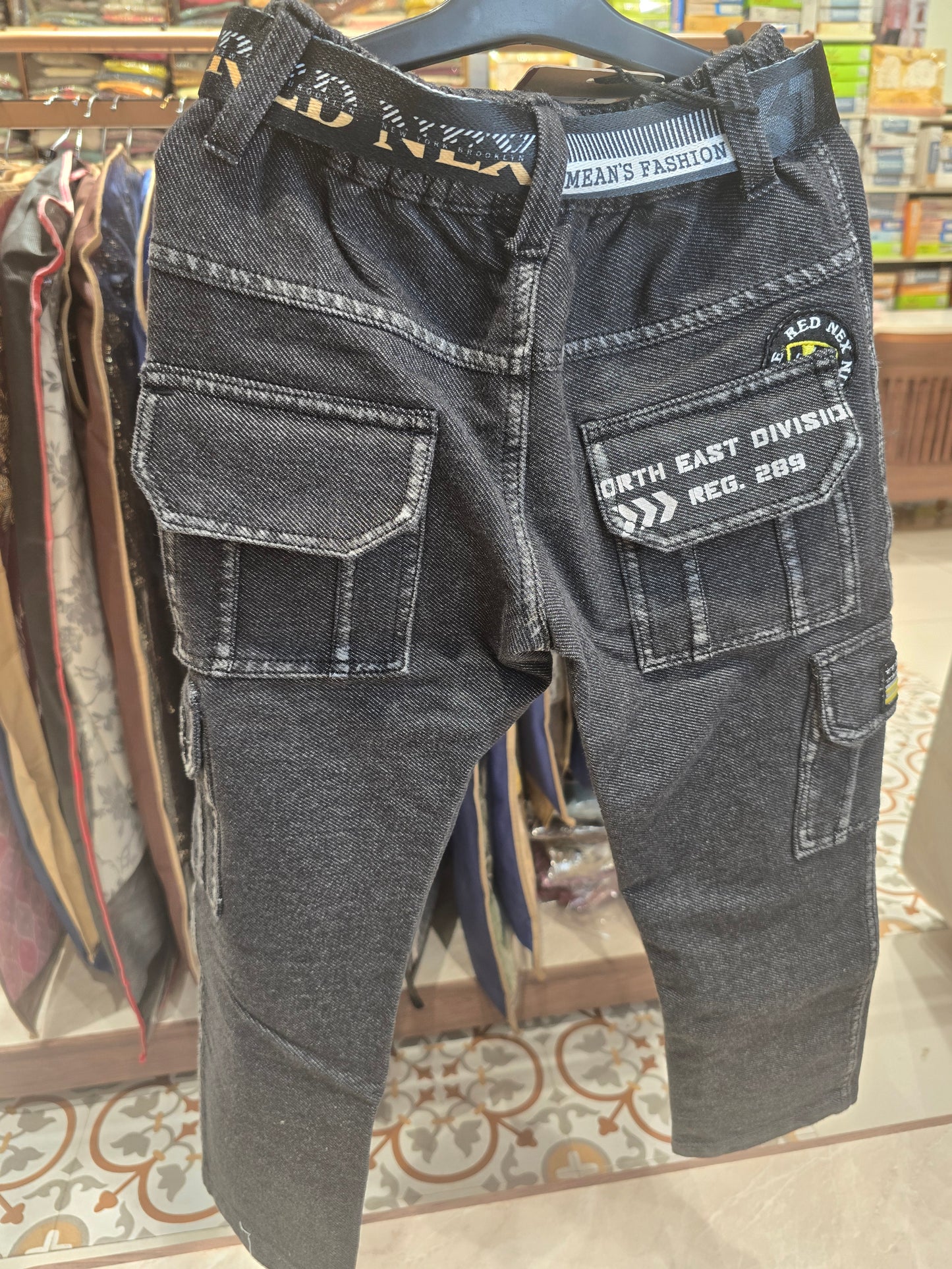 Denim Baggy Jeans with 6 Pockets – Boys