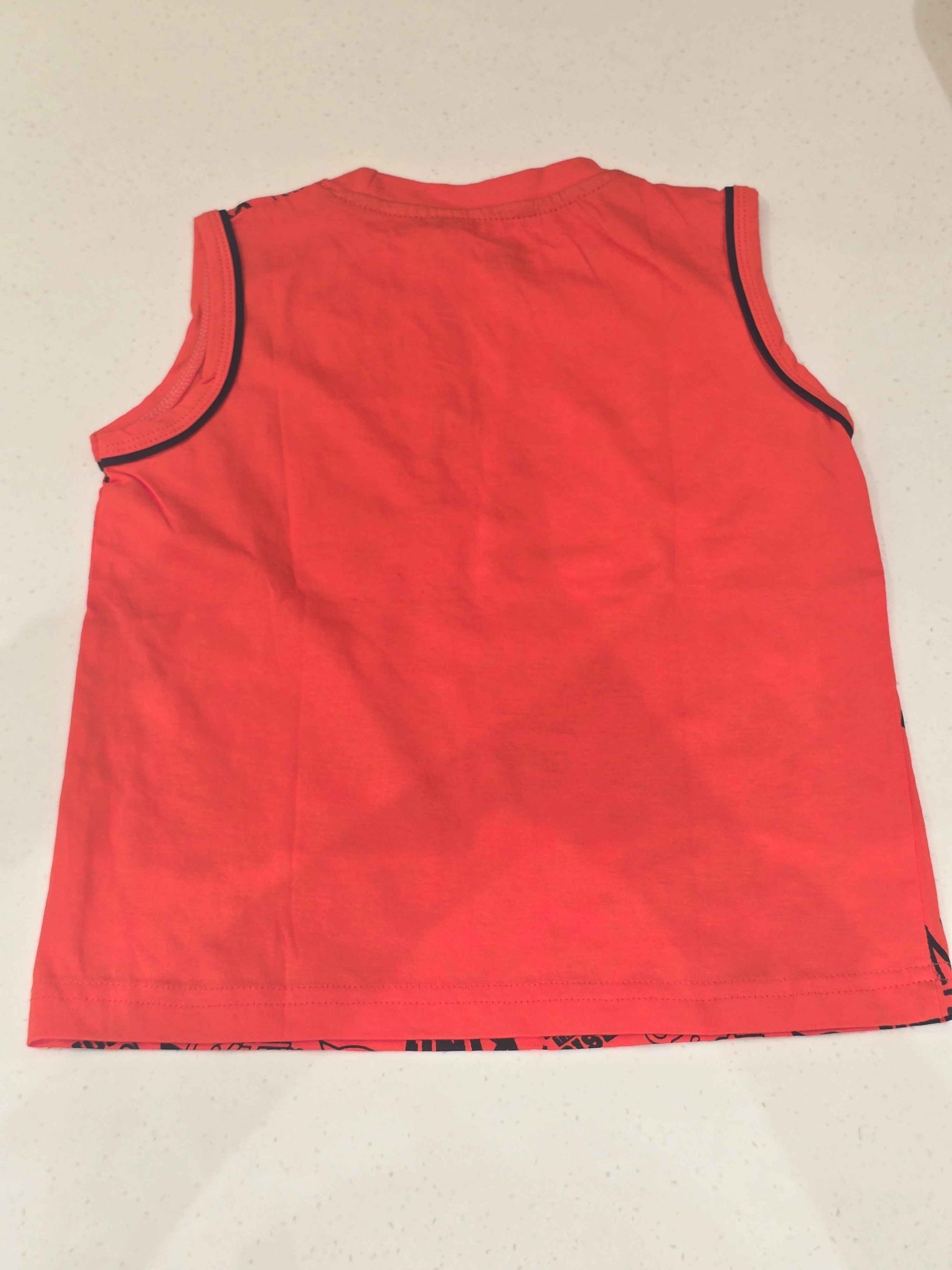 Boys Cotton Printed Sleeveless T-Shirt