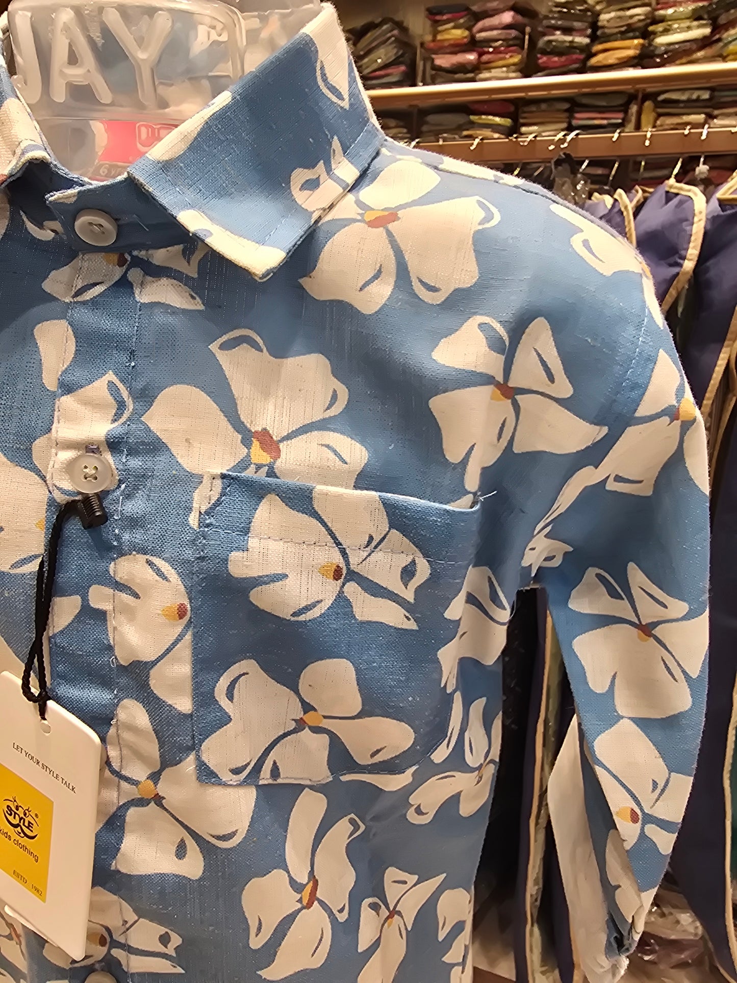 Boys Cotton Printed Shirt – Full Sleeves | Summer Wear