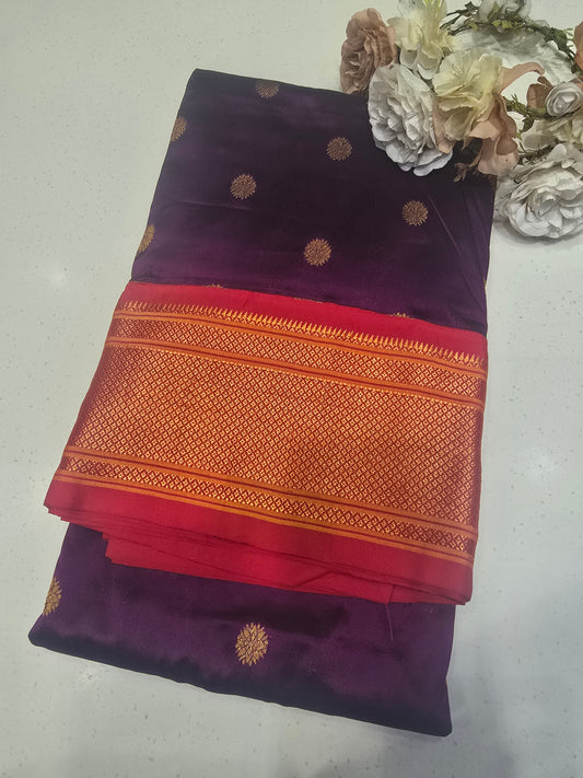 Paithani Semi Silk Saree with Rich Pallu and Small Motifs Across the Body | Festive & Wedding Wear Silk Saree