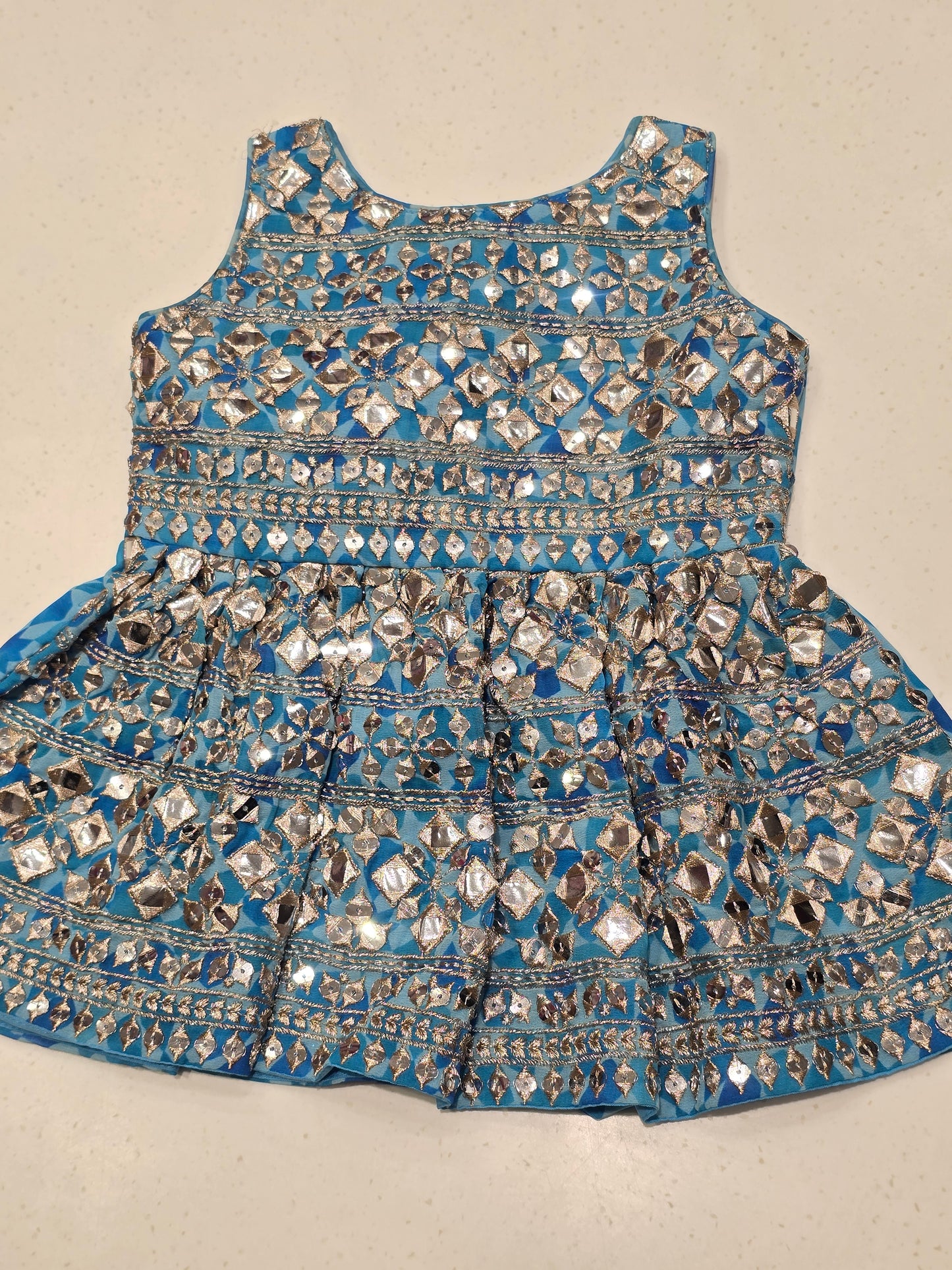 traditional Indian kids' lehenga choli set