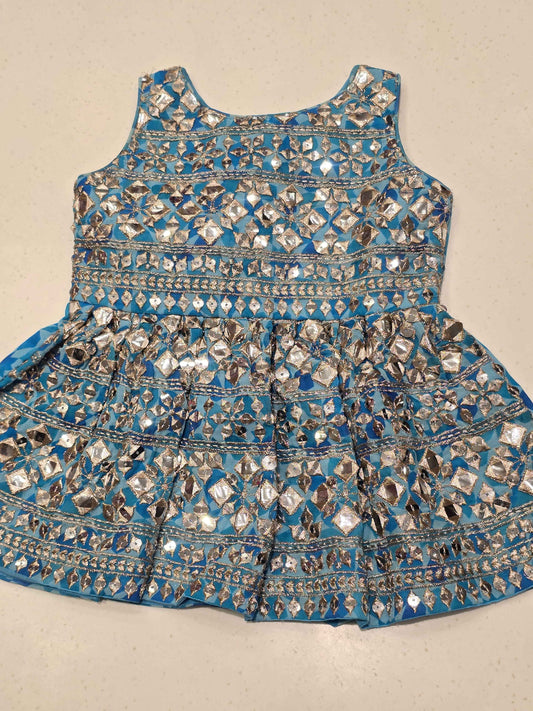 traditional Indian kids' lehenga choli set