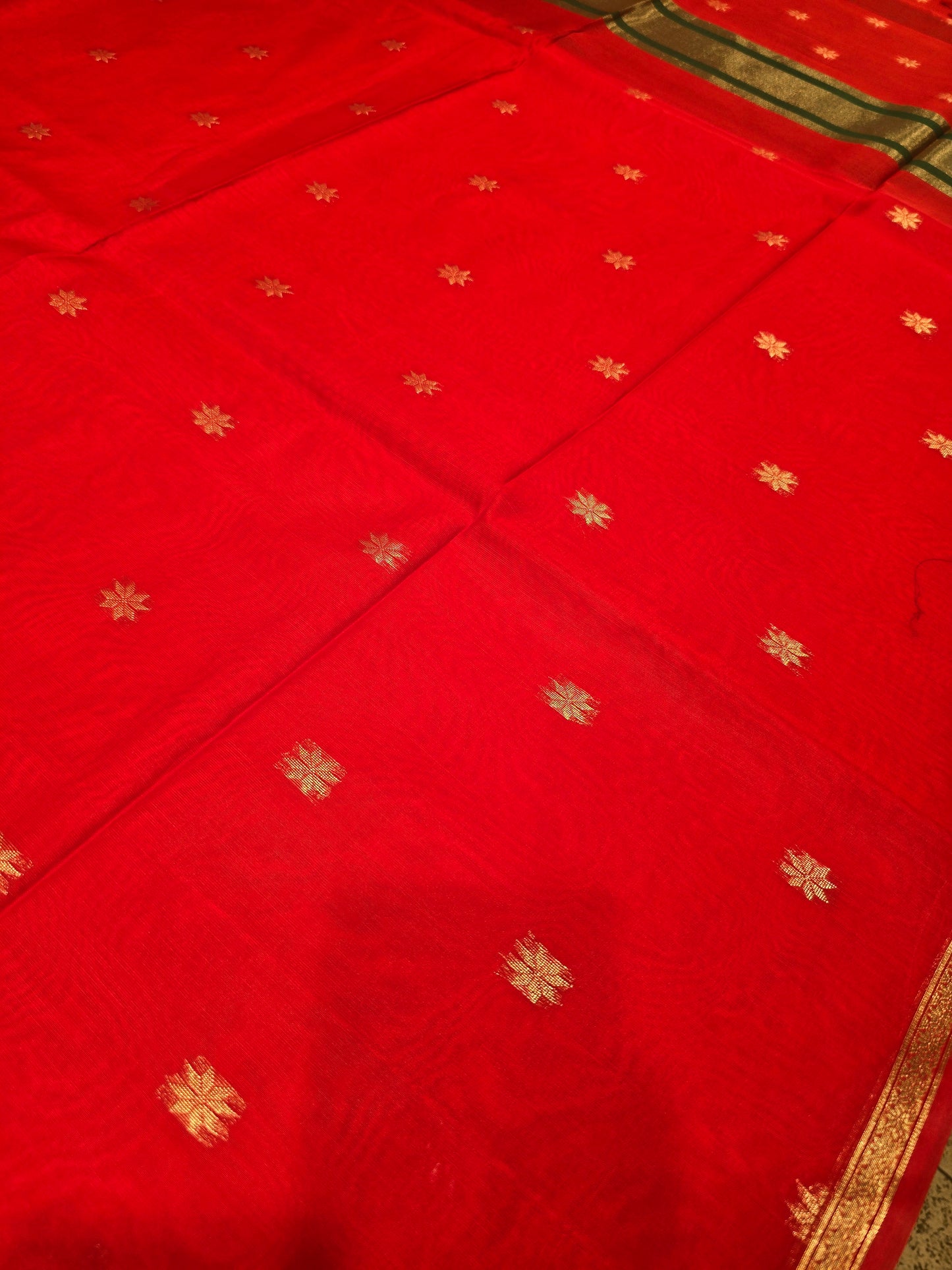 Maheshwari Cotton Silk Saree with Zari Border & Butta Design | Lightweight Festive & Daily Wear Saree for Women