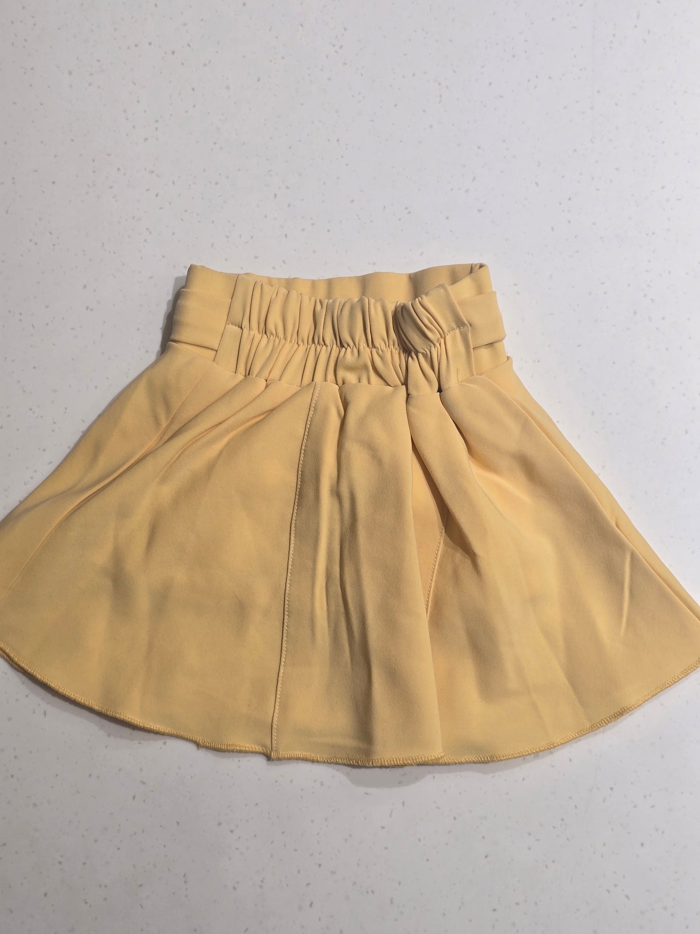 Baby Girls Stretchable Crepe Logo Waist Midi