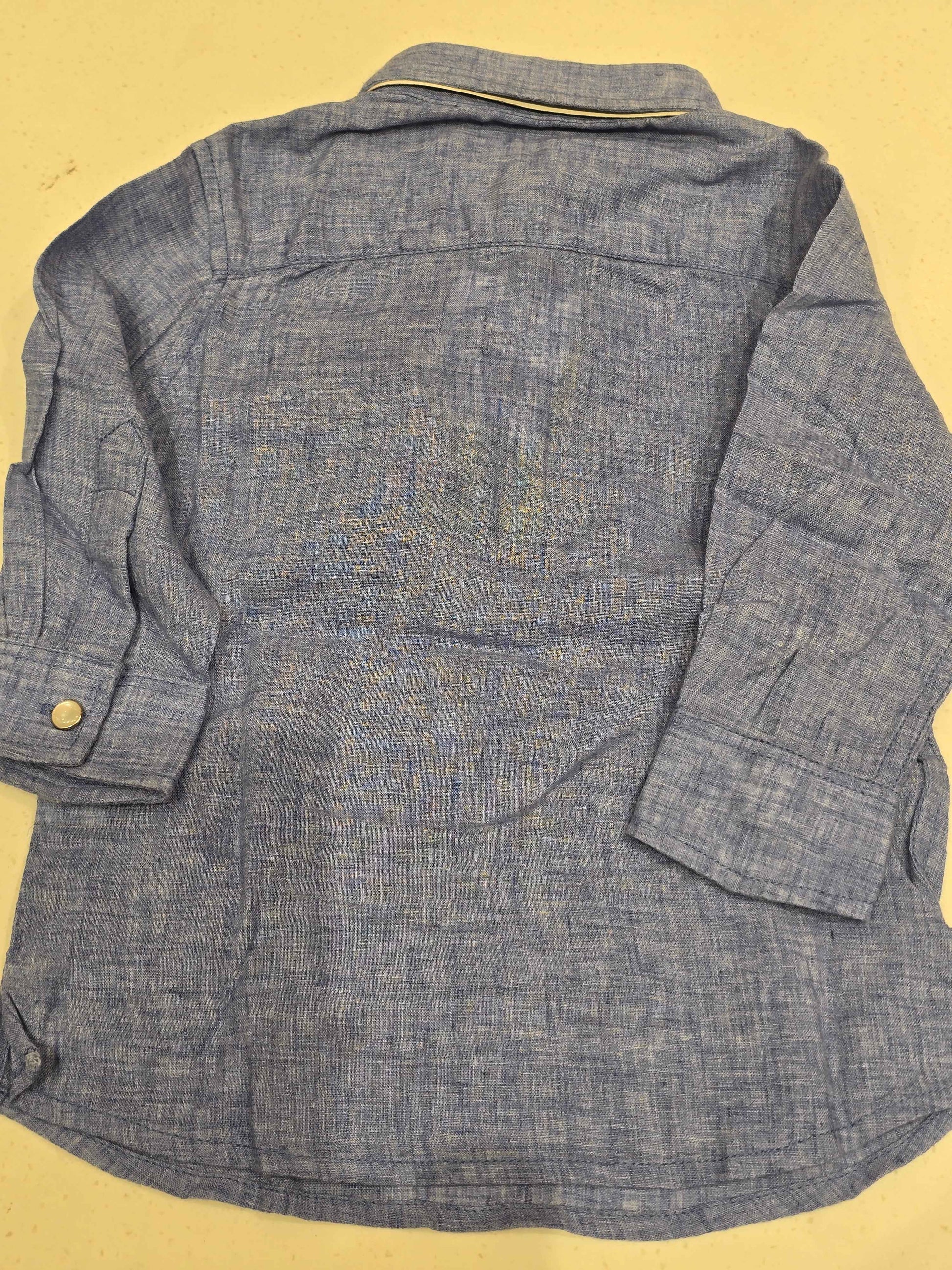 Lenin cotton material blue shade short kurta for boys