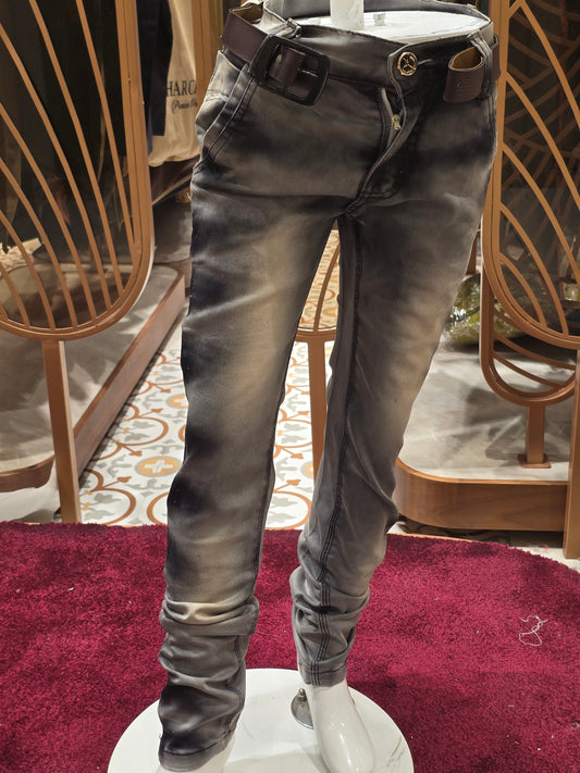 Boys Elephant Shade Stretchable Denim Jeans