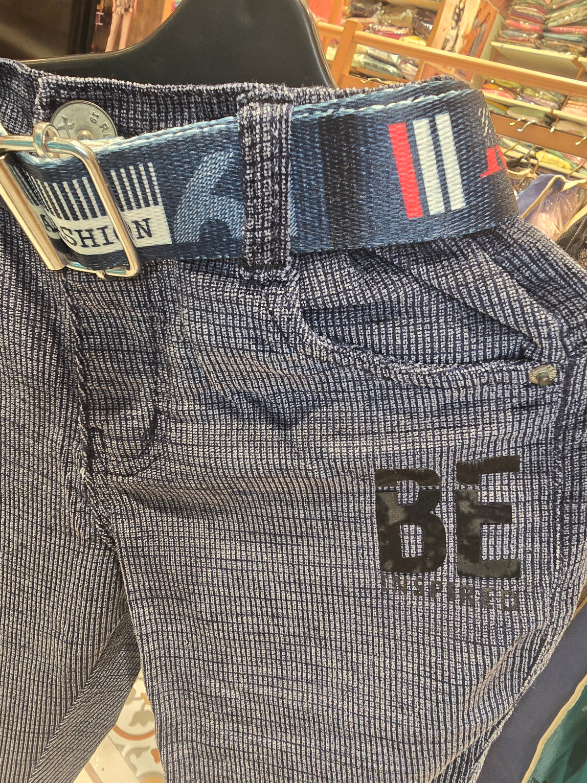 Imported Fabric Boys Jeans Pant with Stylish Belt – Comfortable Summer Wear