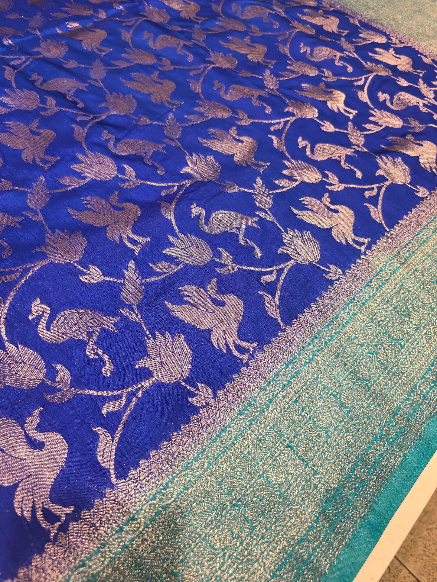 Semi Banarasi Silk Saree with Zari Weaving & Rich Border | Elegant Festive & Party Wear Saree for Women