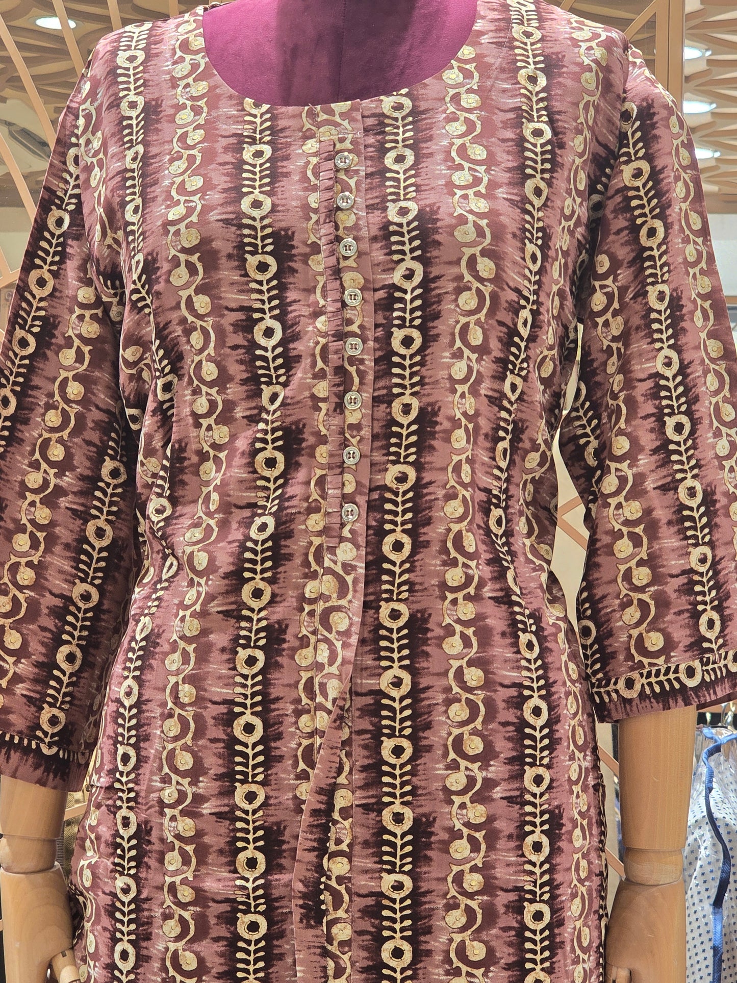Printed Cotton material multi color kurta for women