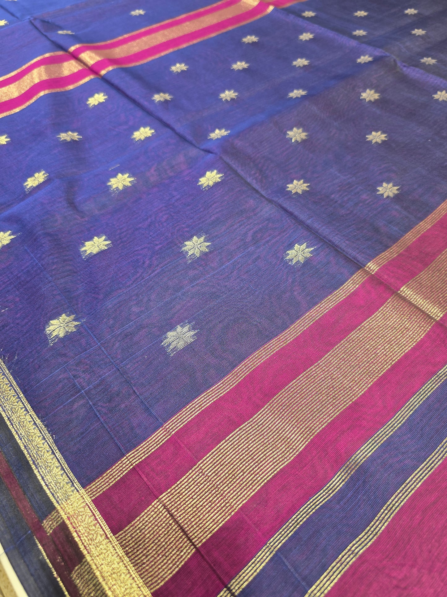 Maheshwari Cotton Silk Saree with Zari Border & Butta Design | Lightweight Festive & Daily Wear Saree for Women