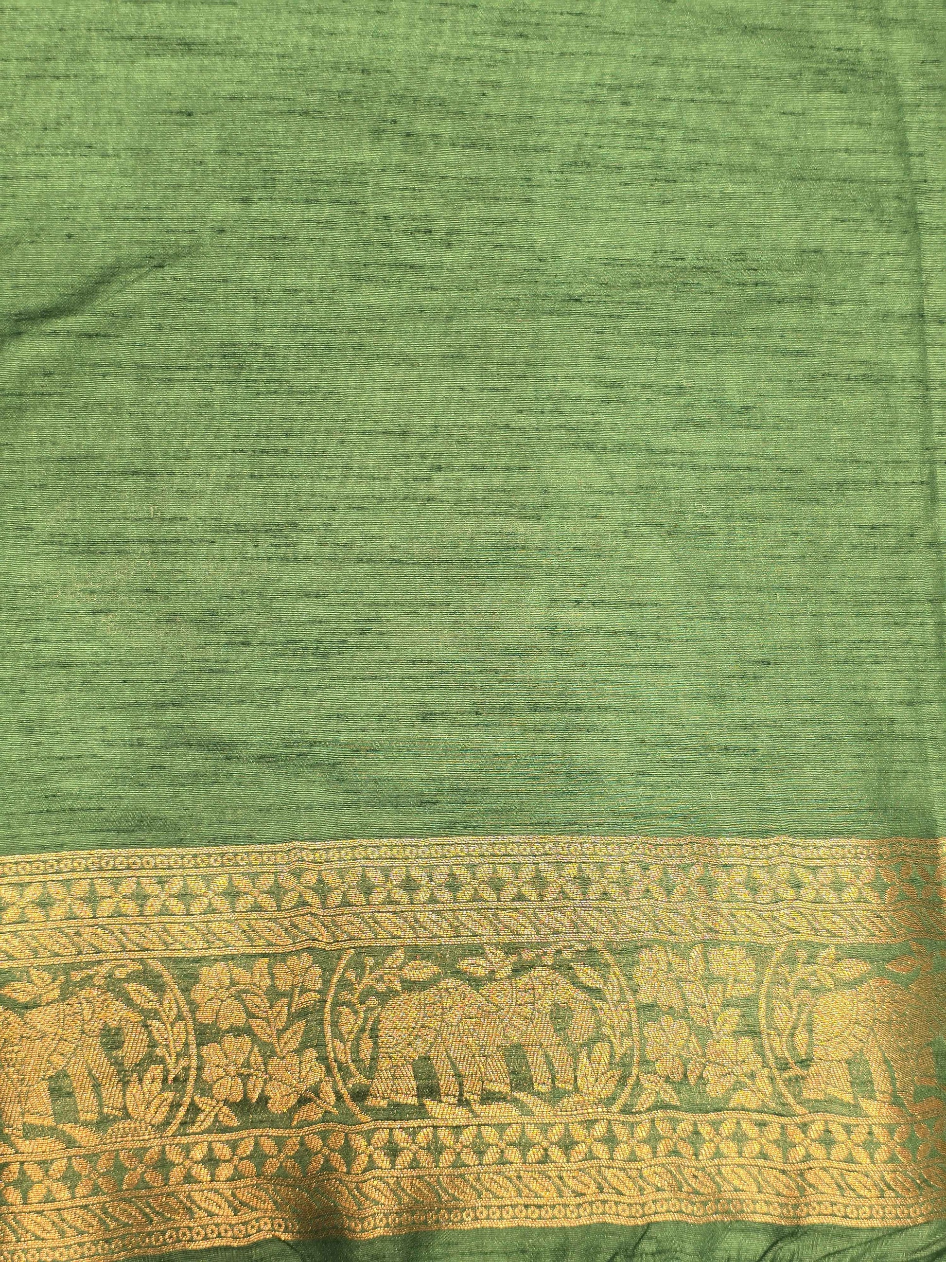 Women Multi Colour Semi Banarasi Silk Saree