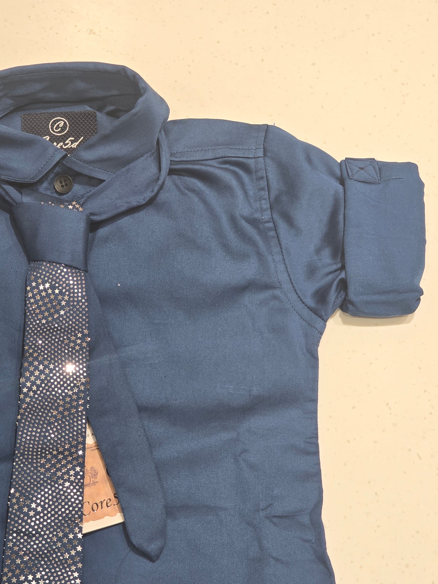 Satin cotton material maroon color shirt for boy with detachable designer tie