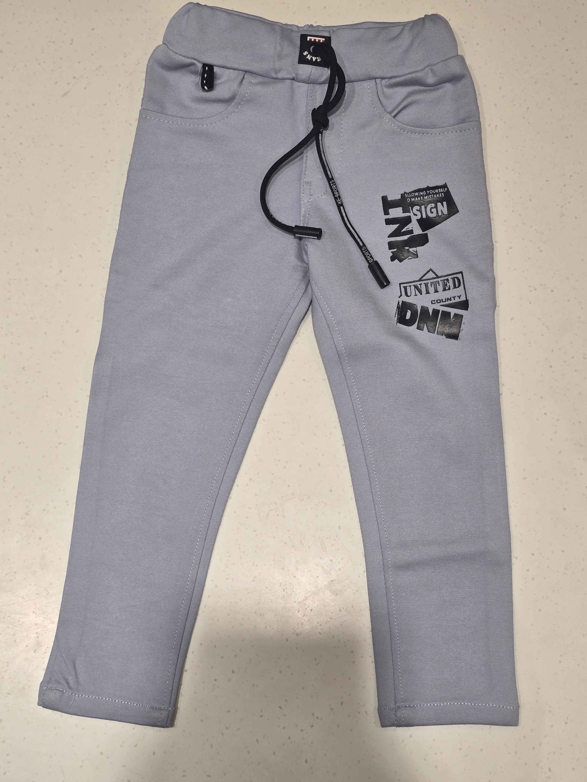 Stretchable material sky blue colour pant for boy