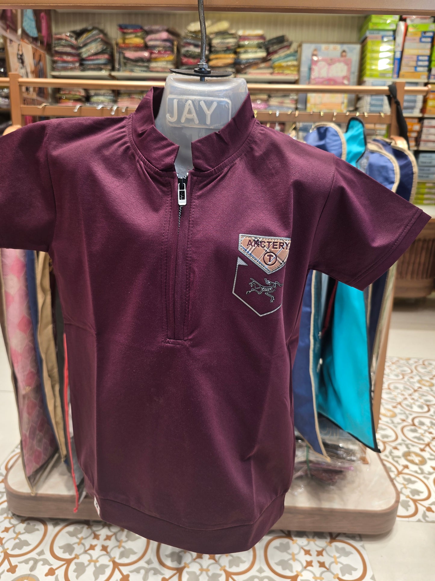 Lycra t-shirt with half sleeves for boy Summer wear