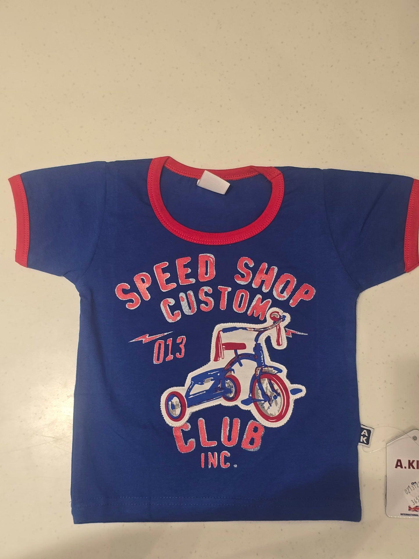 Baby Boys Light Blue Cotton Printed T Shirt