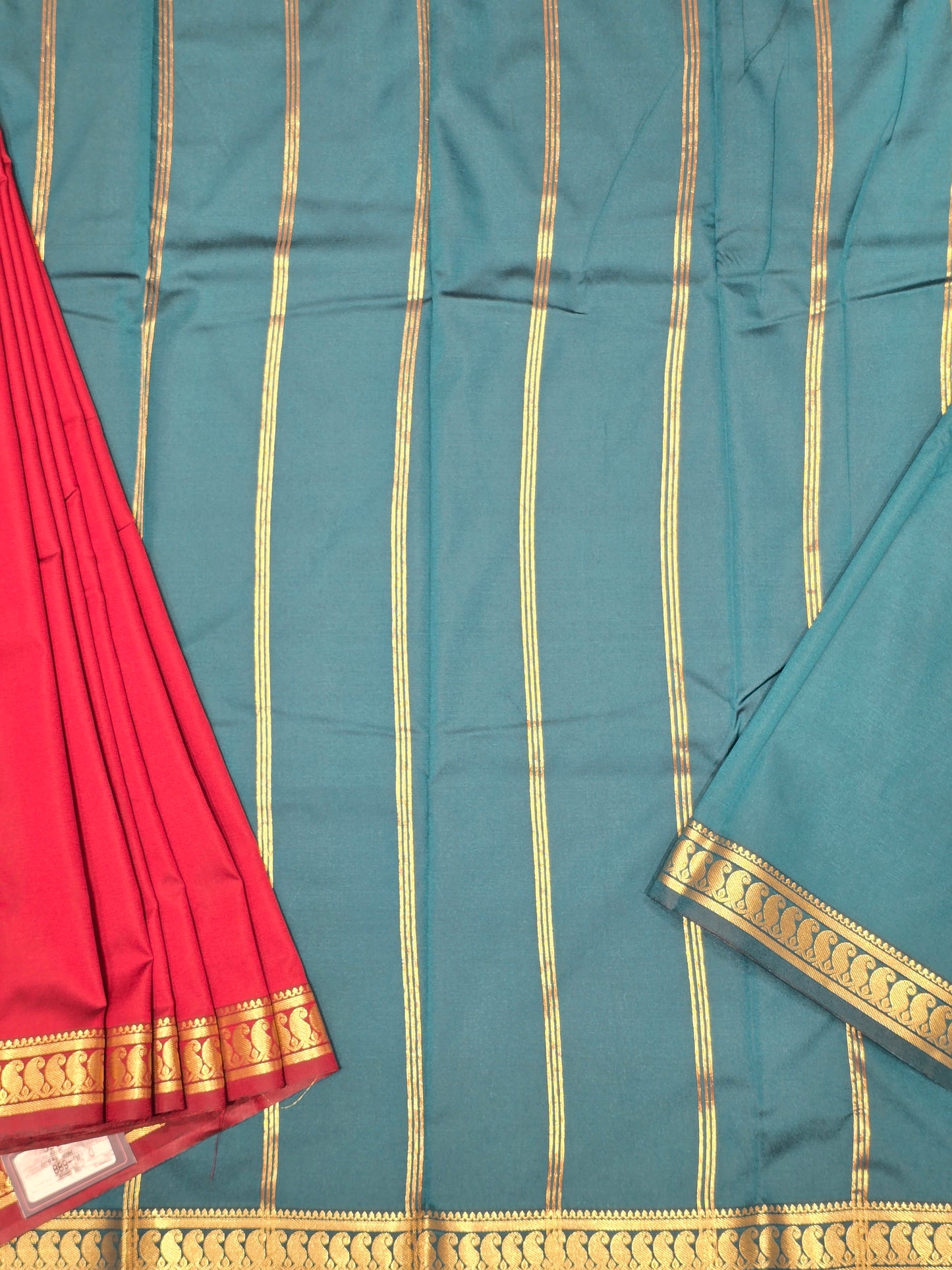 Semi Mix Saree with Mango Border